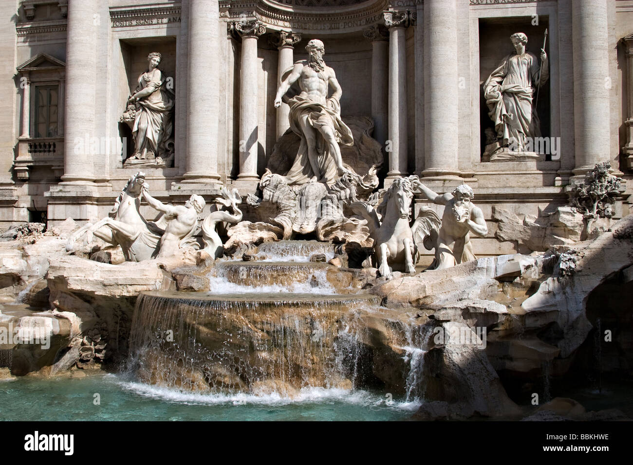 Trevi Fountain Rome Stock Photo