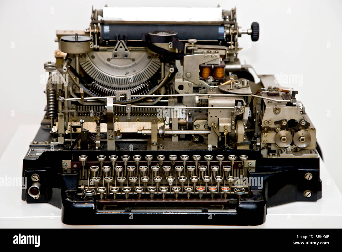 Old telegram machine Stock Photo - Alamy