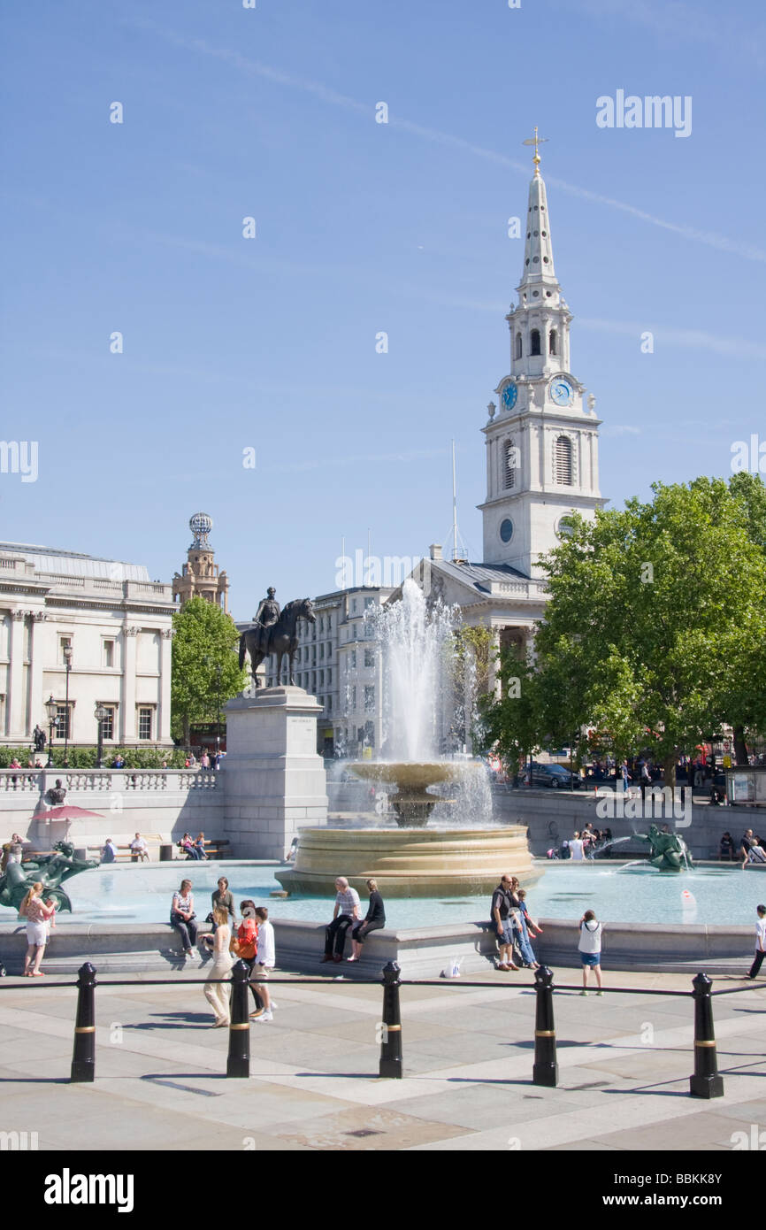 Trafalgar Square London England Stock Photo - Alamy