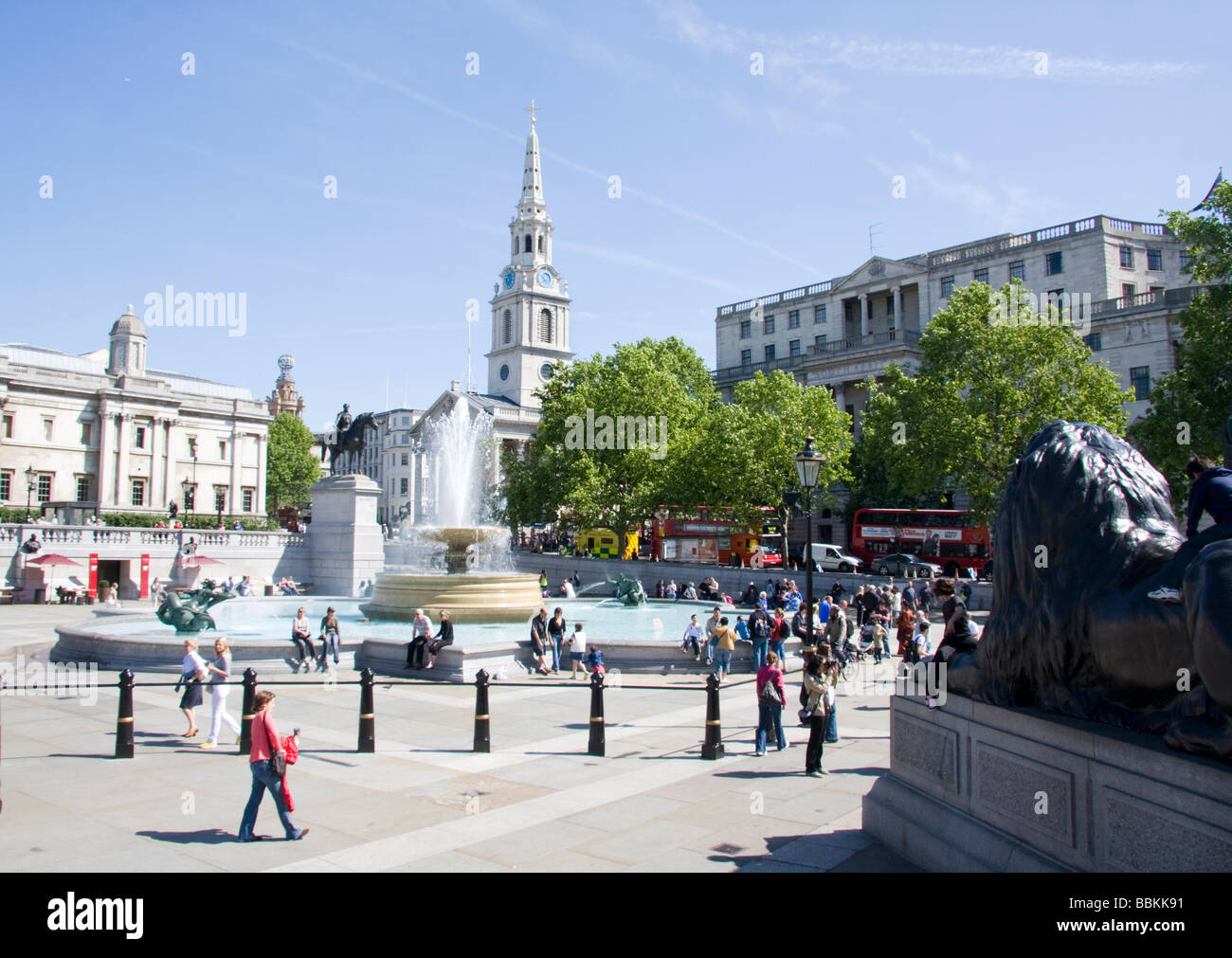 Trafalgar Square London England Stock Photo - Alamy