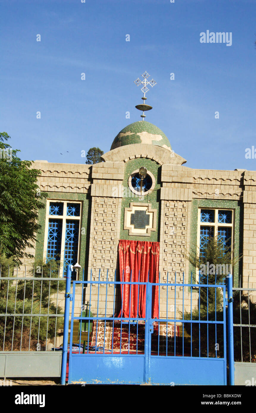 Africa Ethiopia Axum The Church of Our Lady Mary of Zion said to houses the Biblical Ark of the Covenant Stock Photo