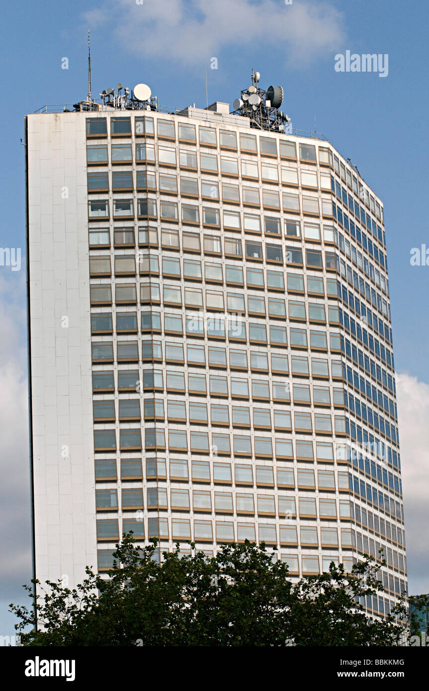 Alpha Tower birmingham the home of many offices and parts of birmingham city council Stock Photo