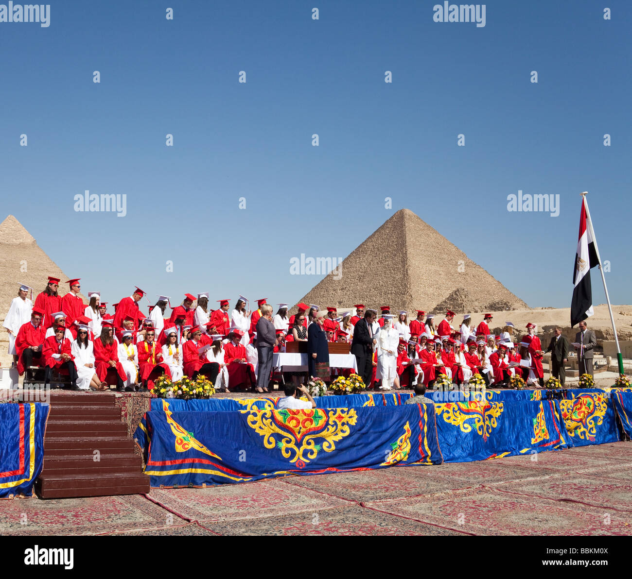 Cairo American College (CAC) High School Graduation at the pyramids