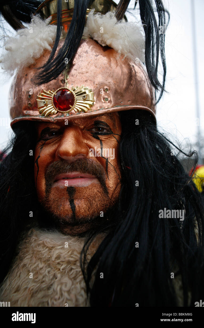 Carnival in Maastricht This festival is different then in other parts of Holland as there are around 100 bands playing live fanfara music in the city centre Most of the celebrations take place outside on the streets and squares During three days of celebrations people dance chat joke and especially drink a lot of alcohol Stock Photo