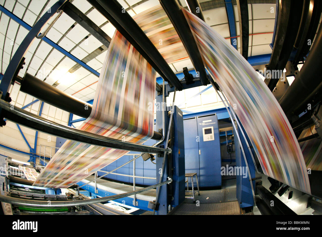 Dijkman Offset printing This company prints the financieel dagblad Dutch financial times kidsweek and other media Stock Photo