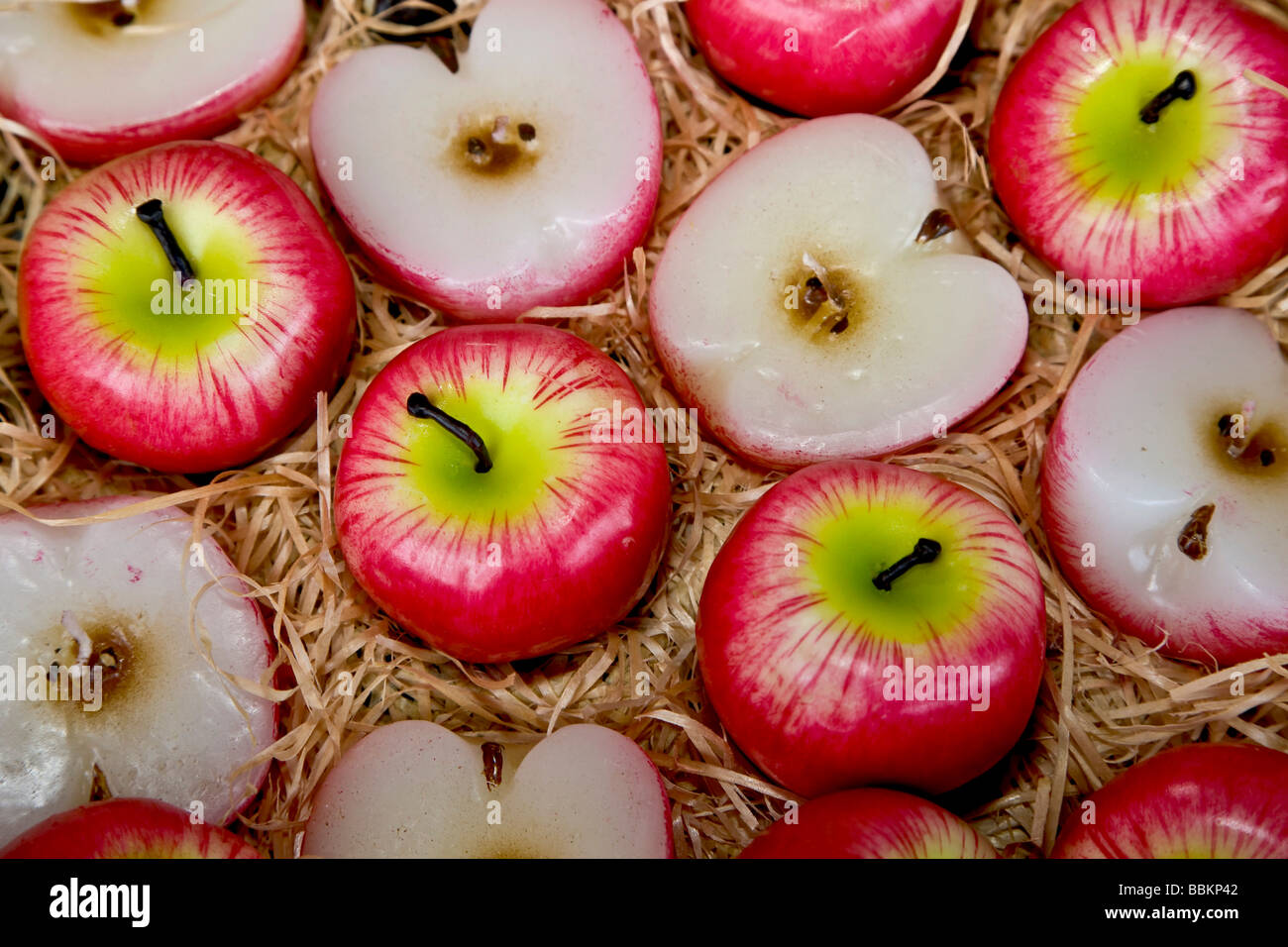 Apple style candlelights Stock Photo