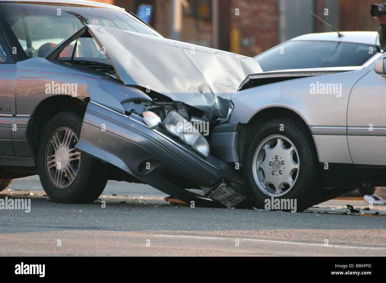 Automobile crash in Richmond,Virginia Stock Photo Alamy