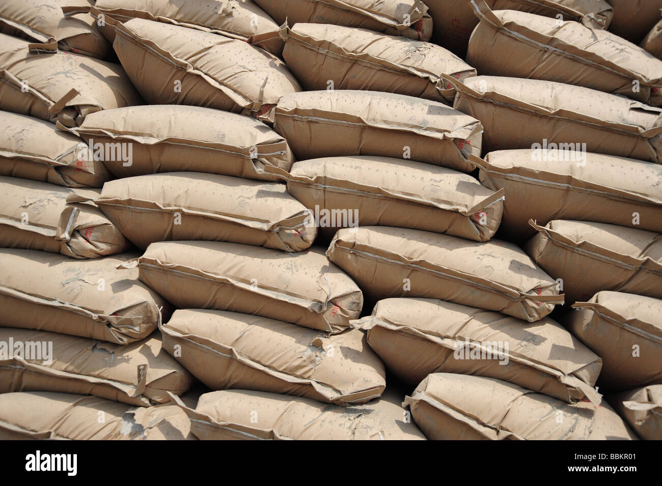 A large stack of brown jute sacks Stock Photo Alamy