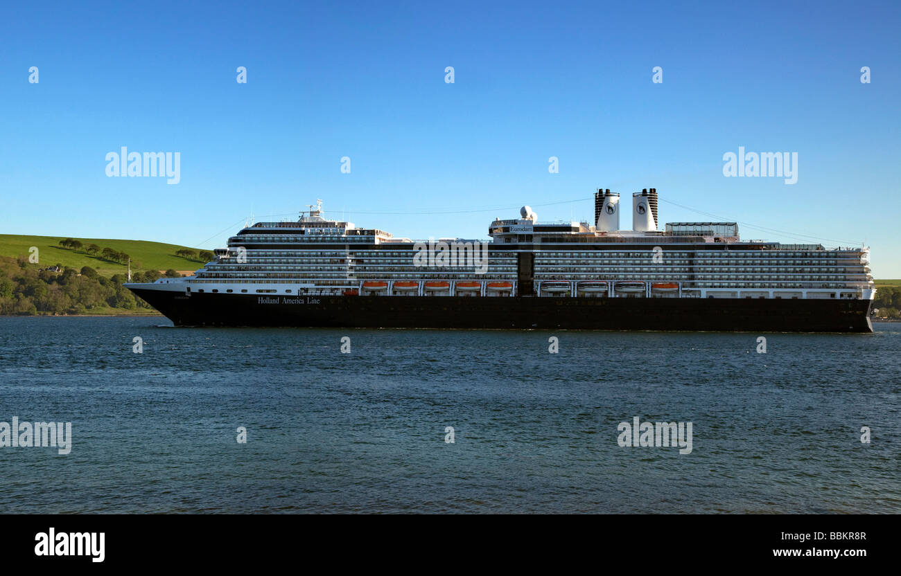 Eurodam Cruise liner at Invergordon Scotland at Invergordon, Cromarty Firth, Ross-shire, Scotland, UK Stock Photo