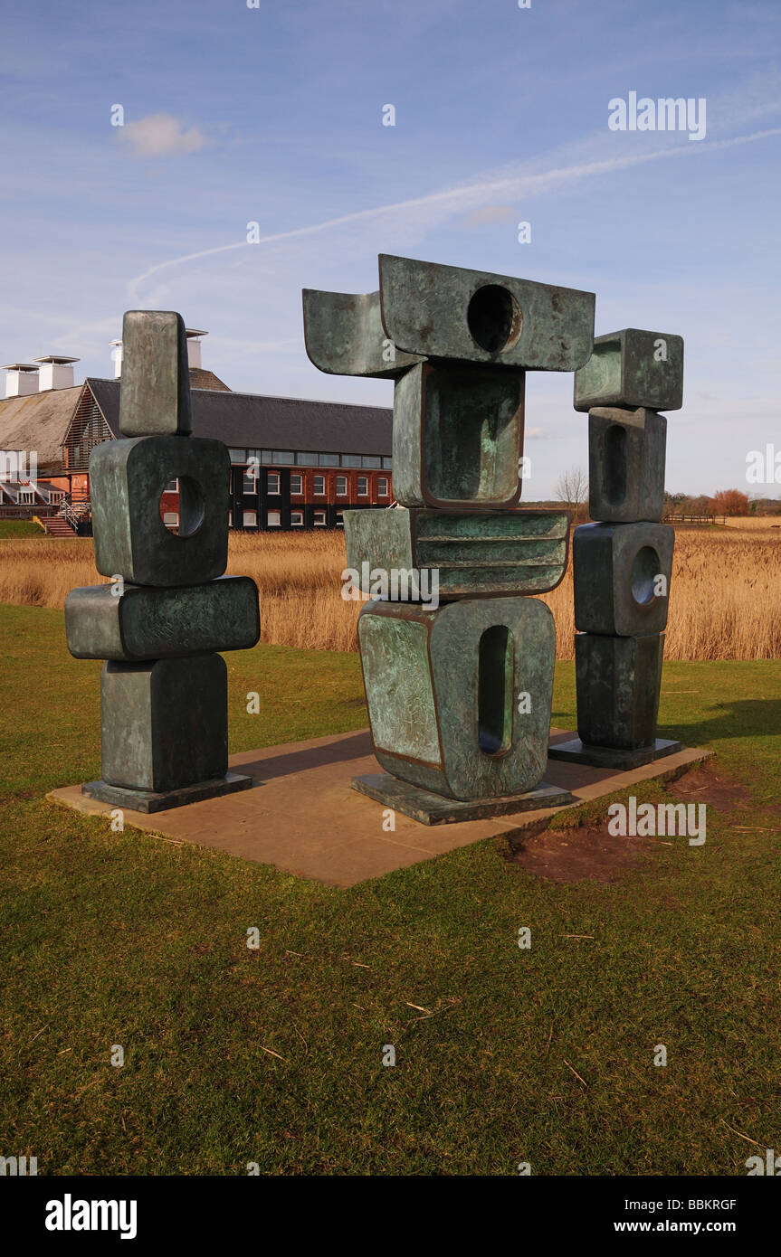 "The Family of Man" Sculpture by Barbara Hepworth at Snape Maltings