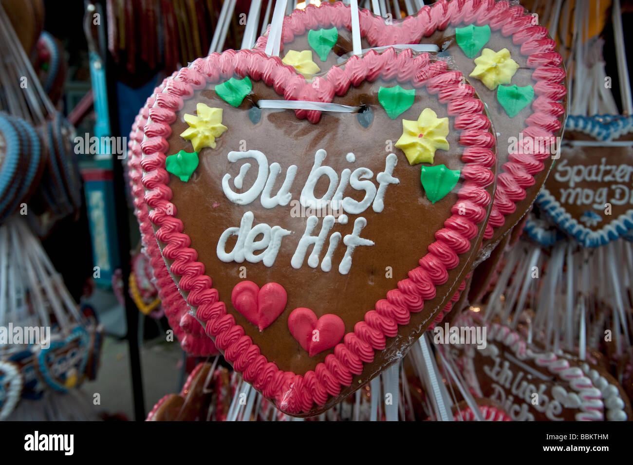 Gingerbread Heart Du Bist Der Hit You Rock Oktoberfest Festival Stock Photo Alamy