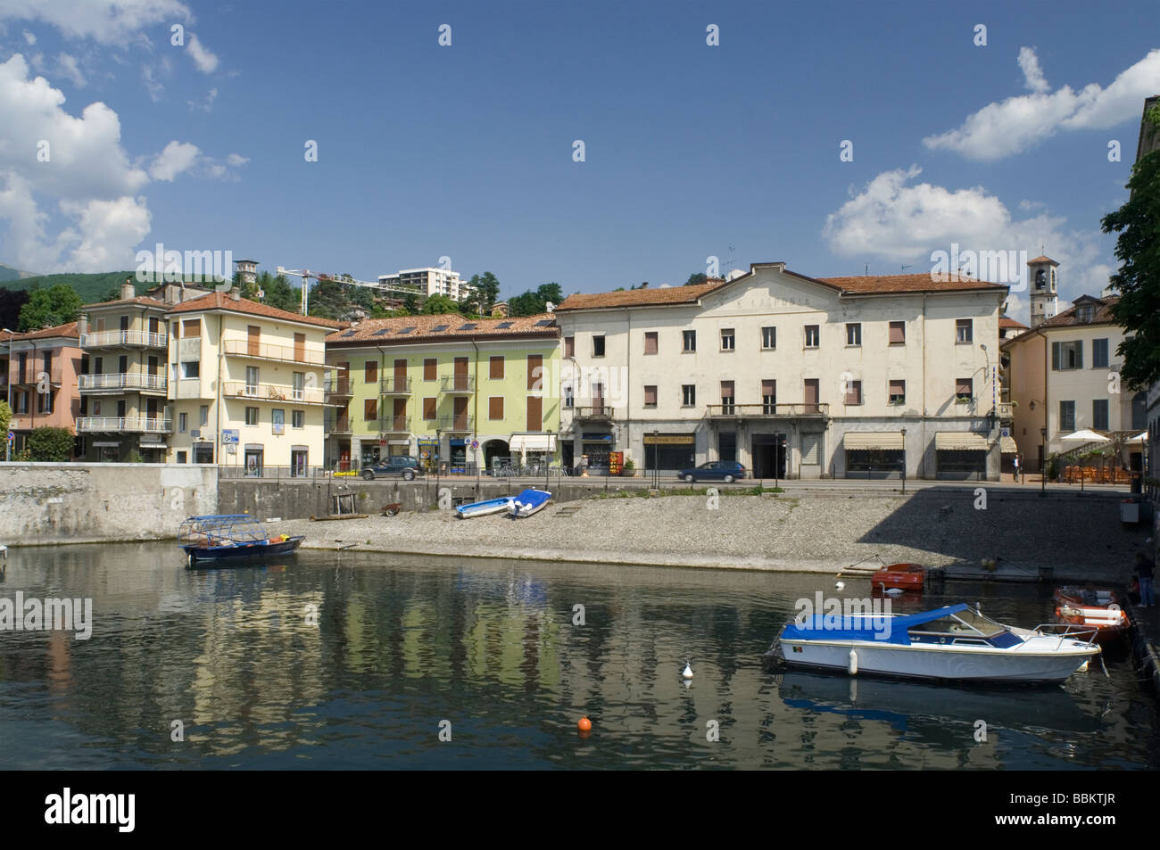 Luino Lake Maggiore province of Varese Lombardy Italy Stock Photo
