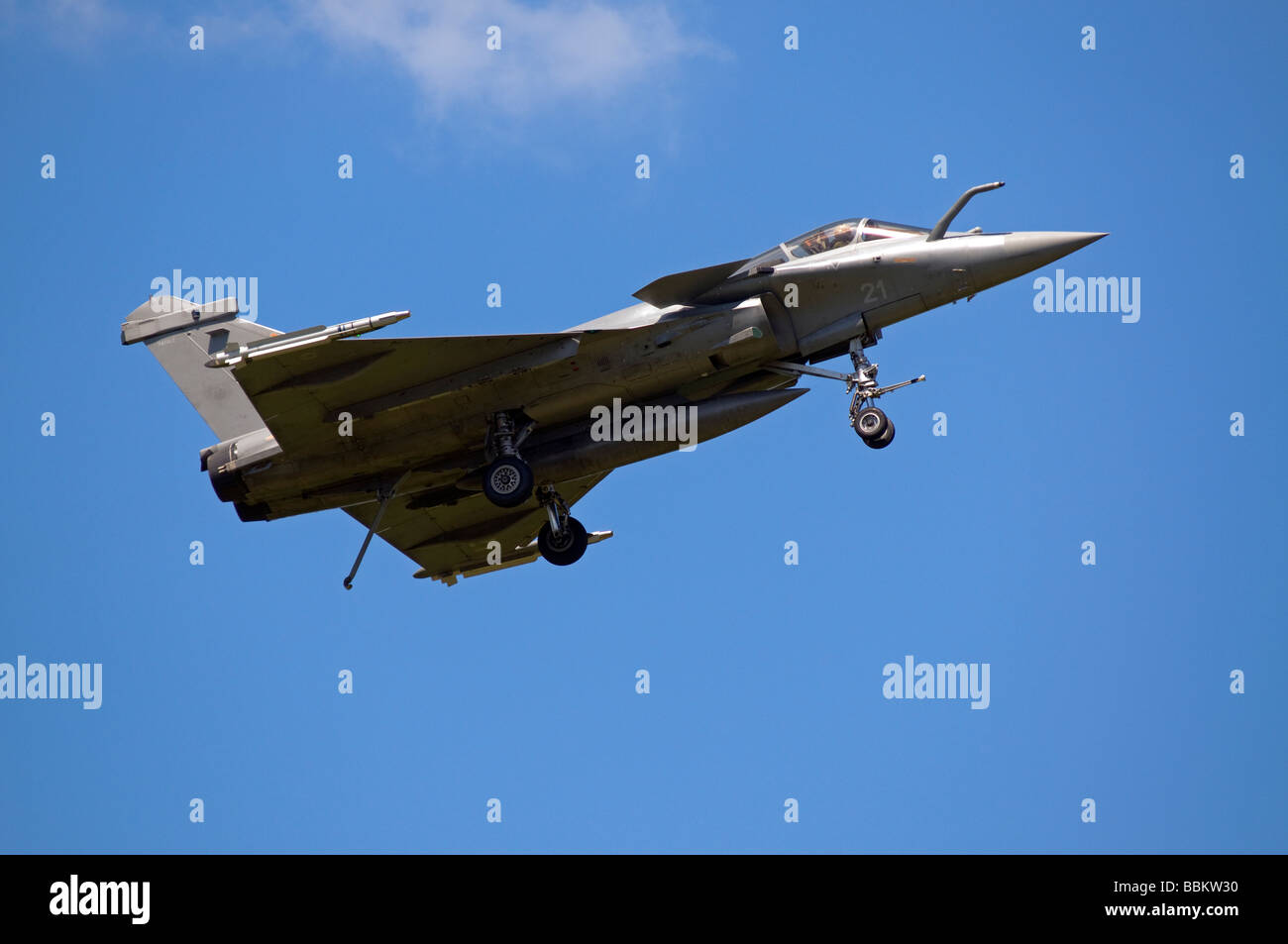 Ferte Alais French Navy jet fighter Rafale Stock Photo