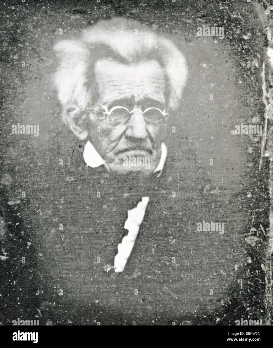 US PRESIDENT ANDREW JACKSON shortly before his death in 1845 Stock Photo