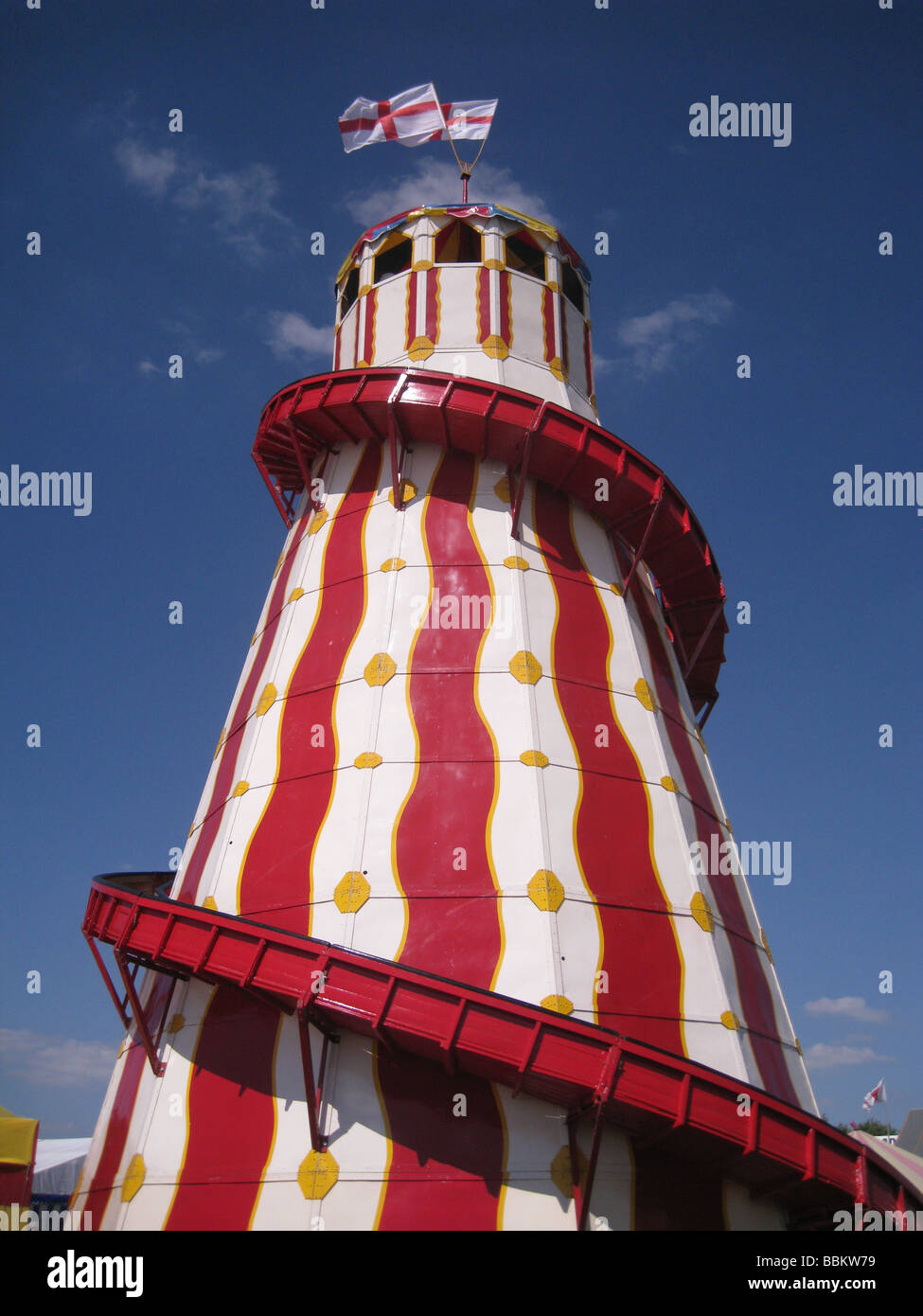 FAIRGROUND HELTER SKELTER Stock Photo