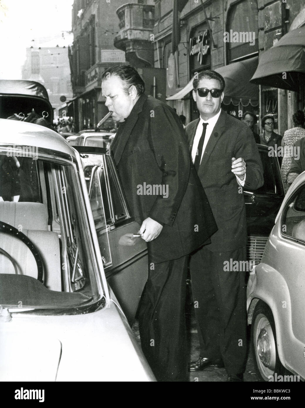 ORSON WELLES US actor in Rome about 1960 Stock Photo