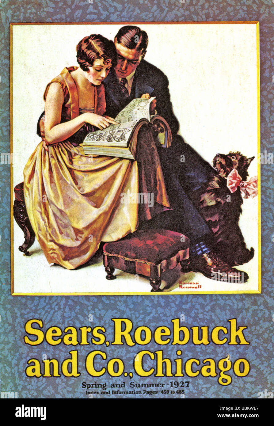 SEARS ROEBUCK catalogue for Spring and Summer 1927 ran to nearly 1000 pages Stock Photo