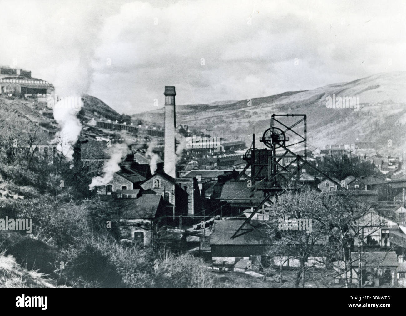 SOUTH WALES COALMINE in 1950s Stock Photo