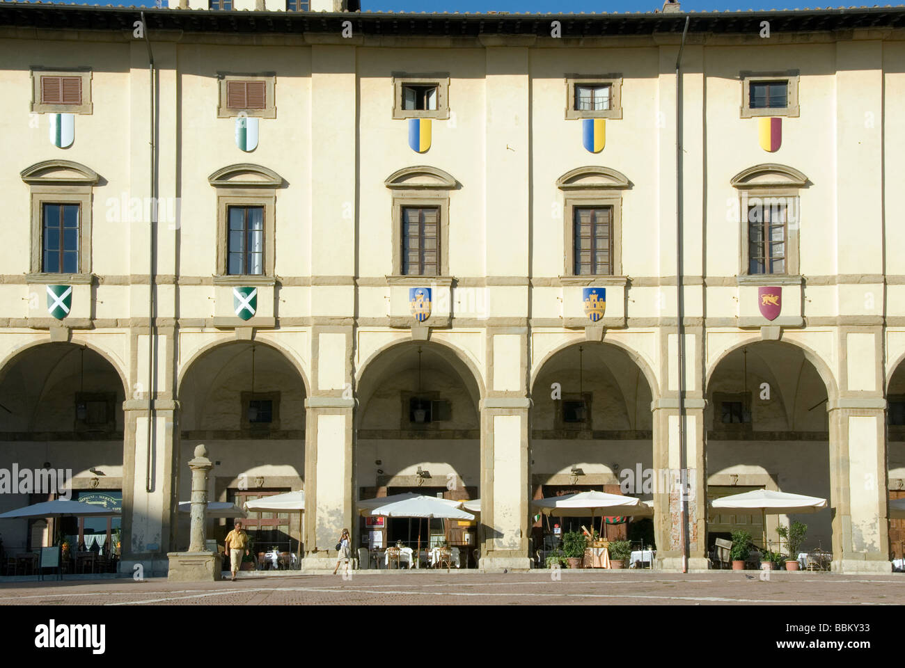 Loggia of Vasari Arezzo Tuscany Italy Europe Stock Photo Alamy