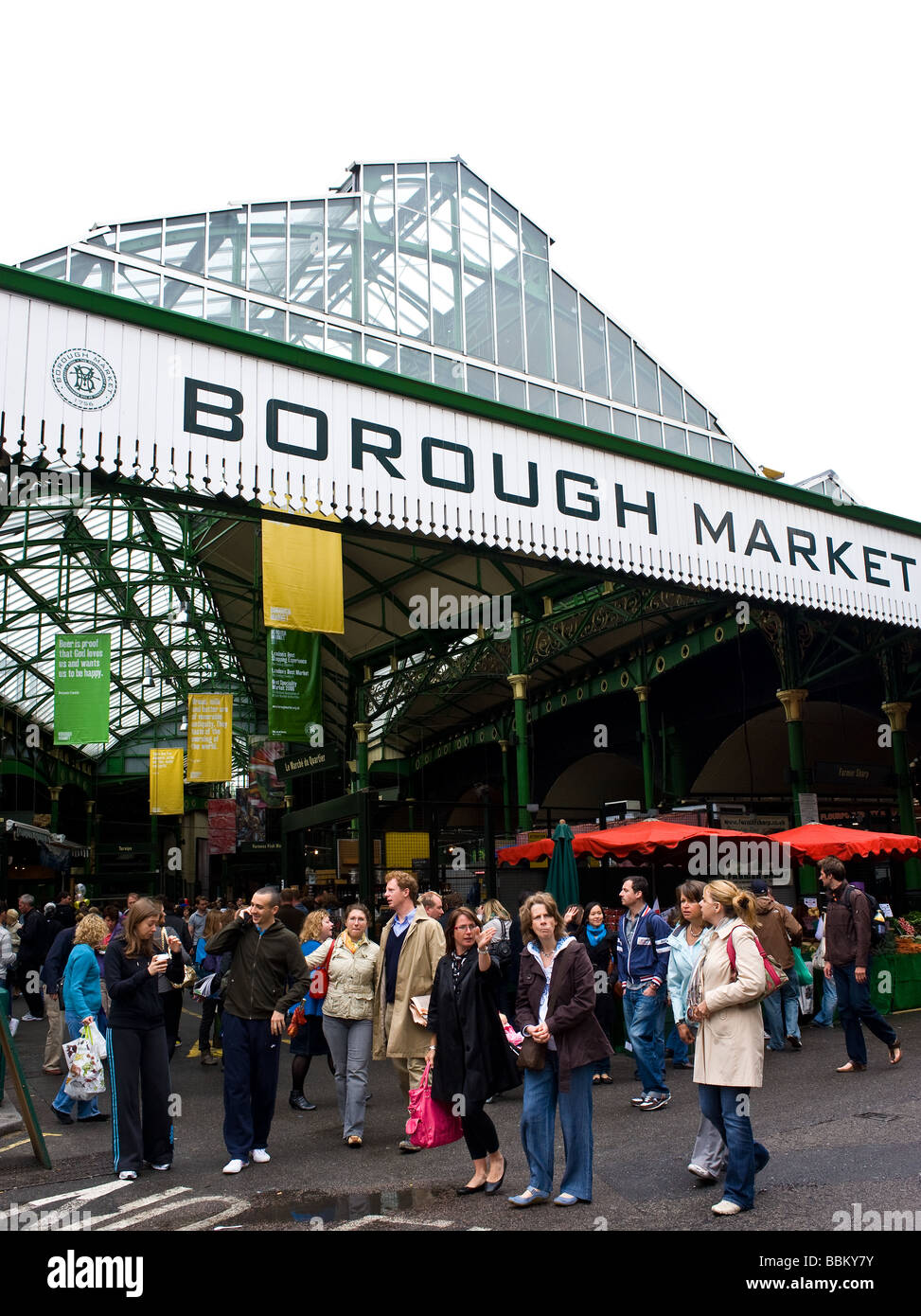 Borough Market in London.  Photo by Gordon Scammell Stock Photo