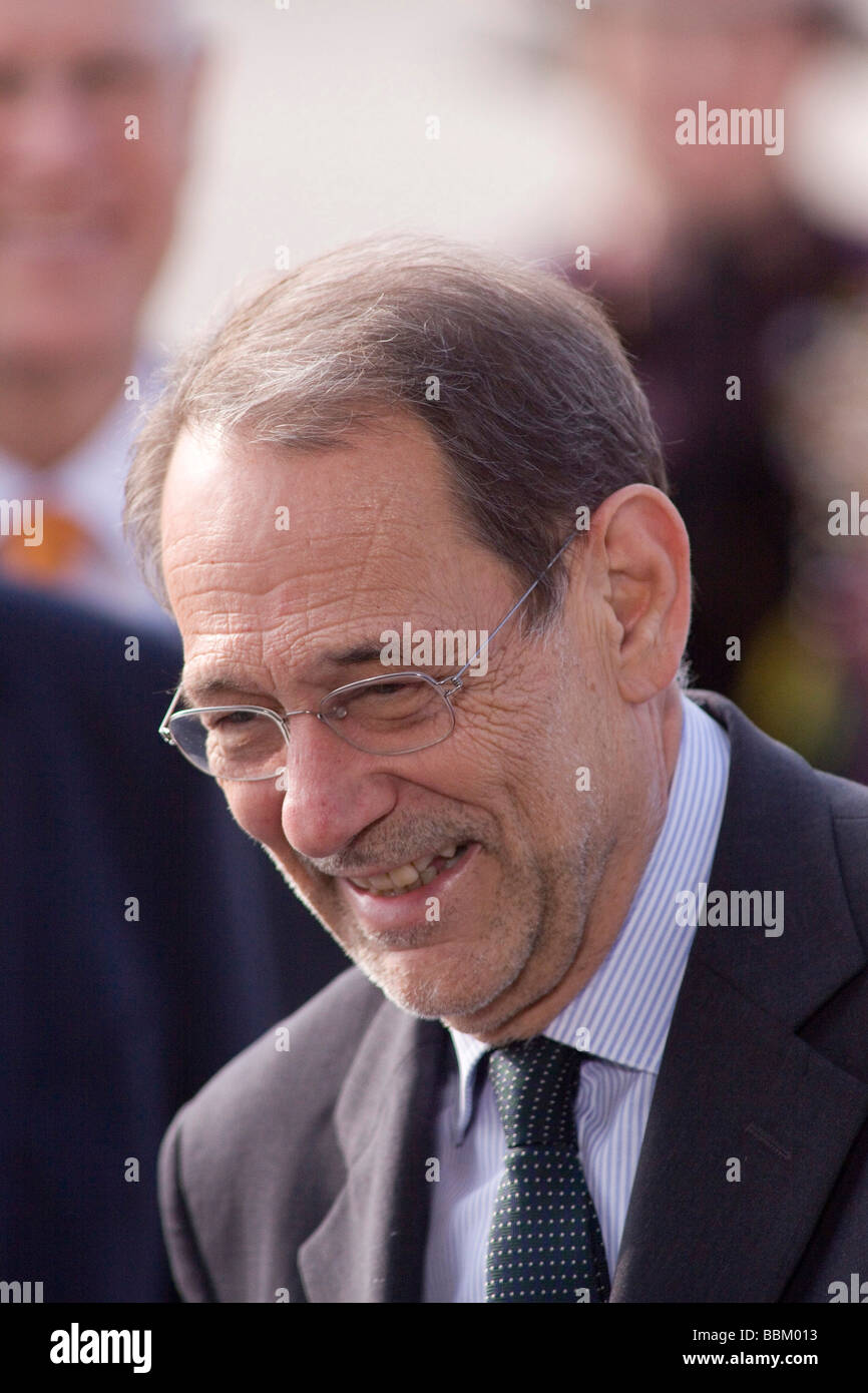 High Representative for the Common Foreign and Security Policy of the European Union Javier Solana, 60 years of NATO, arrival o Stock Photo