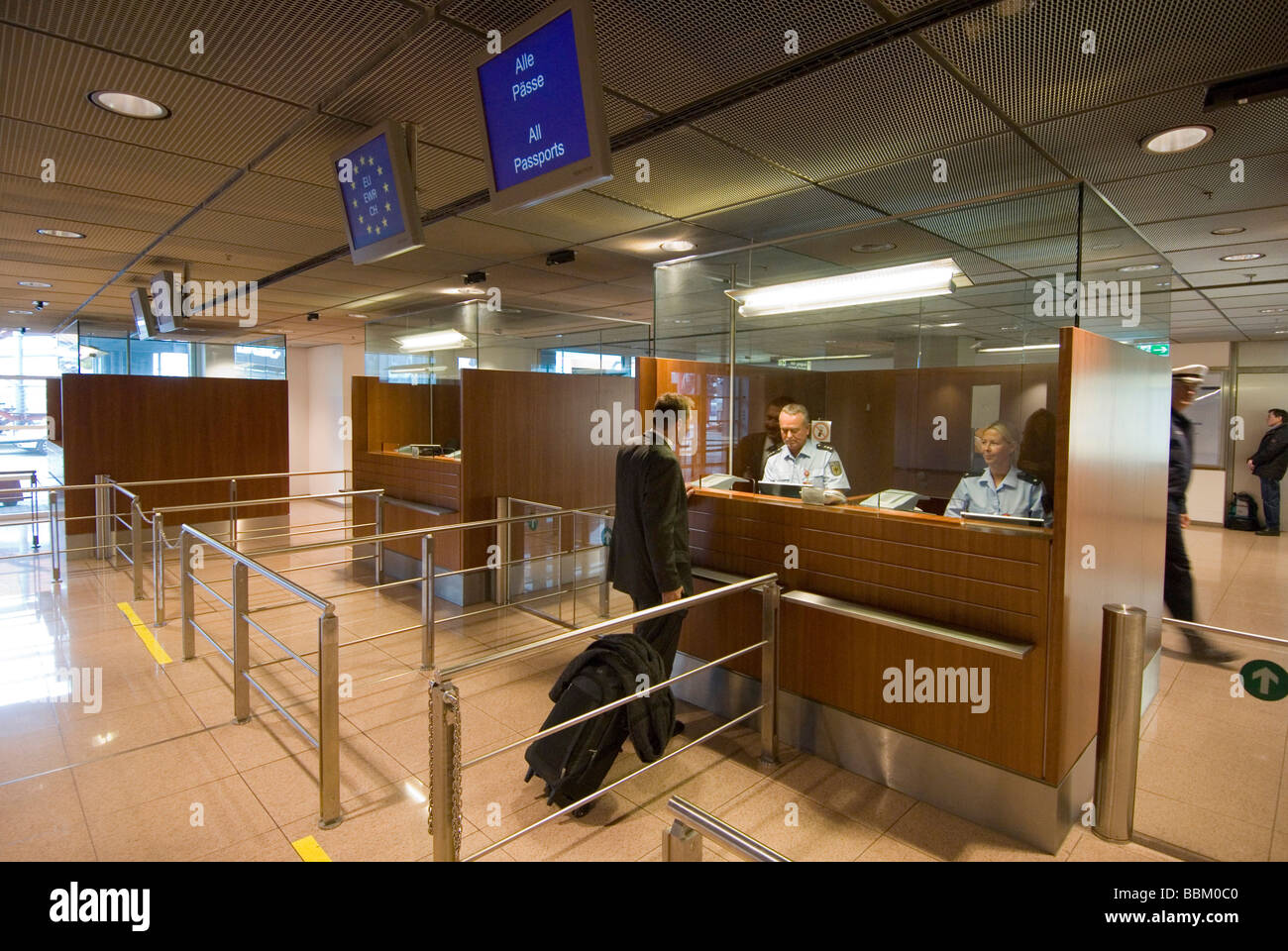 Security officers, security checks, man, Hamburg Airport, Hamburg, Germany Stock Photo Alamy