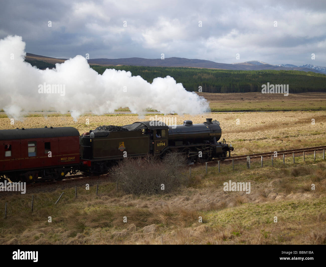 Great britain Rail Tour 2009, steam hauled between Inverness and Kyle