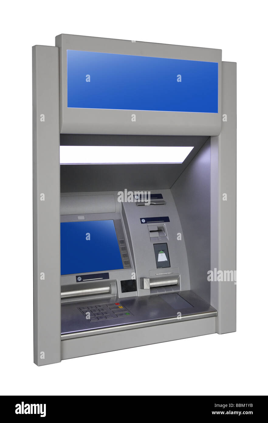 wall cash dispense isolated on white Stock Photo Alamy