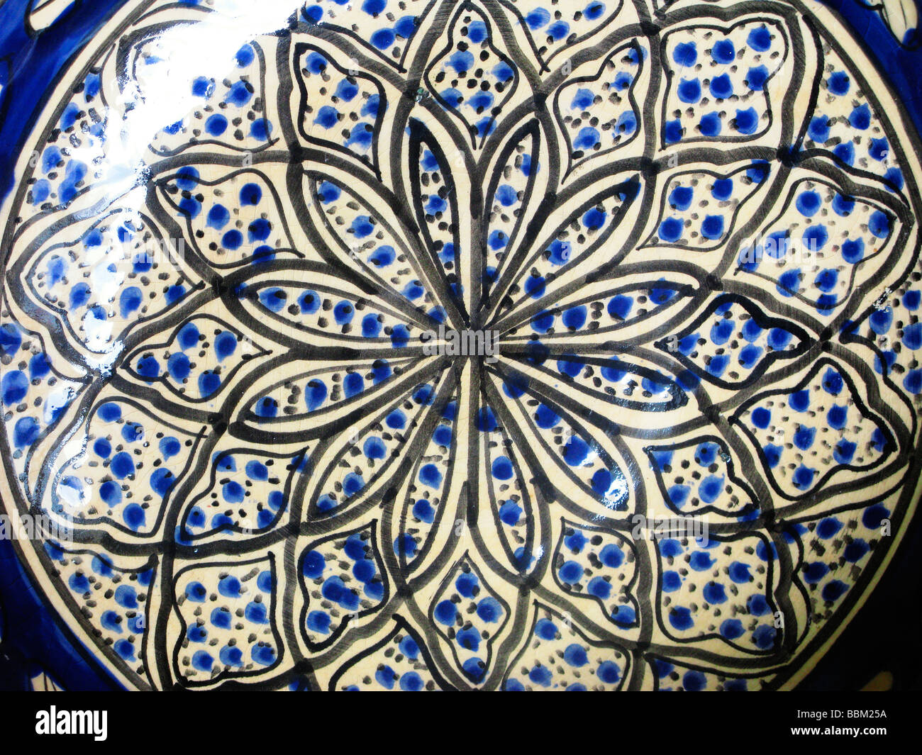 Handmade Ceramic Tunis Medina Tunisia Stock Photo