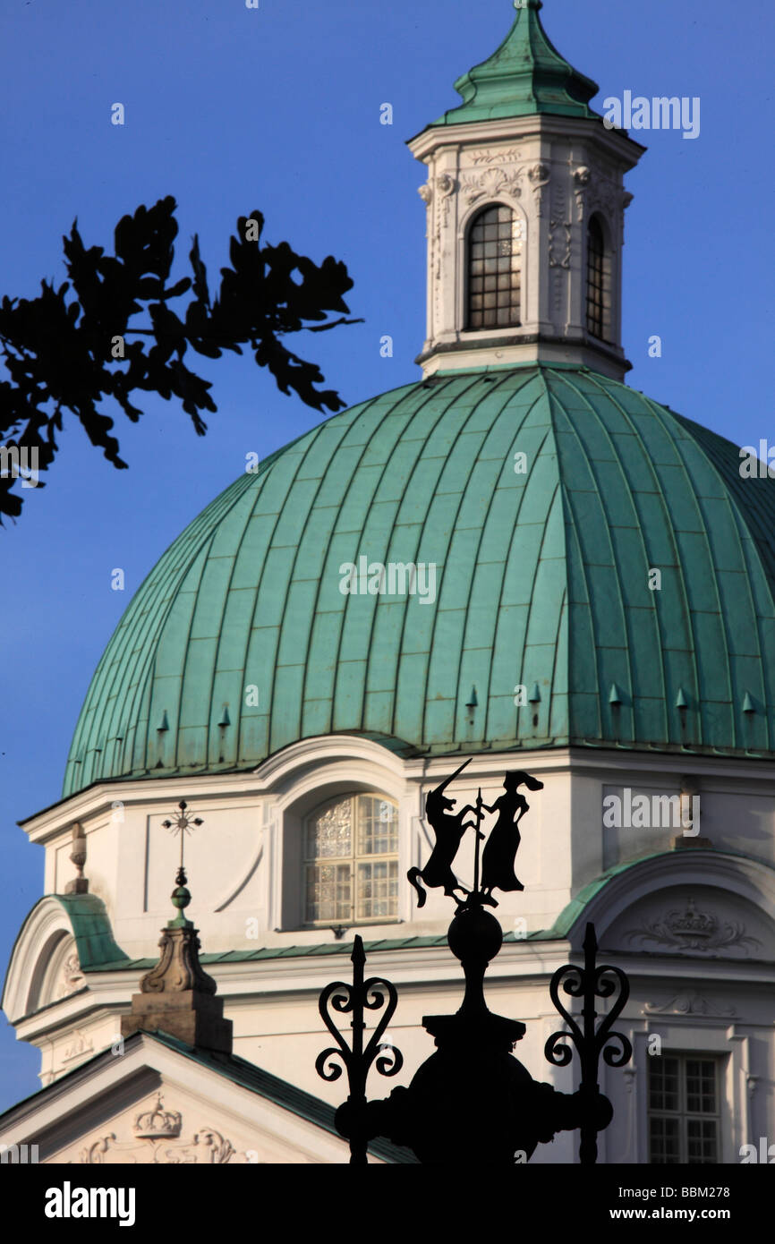 Poland  Warsaw New Town Square Church of the Holy Sacrament Stock Photo