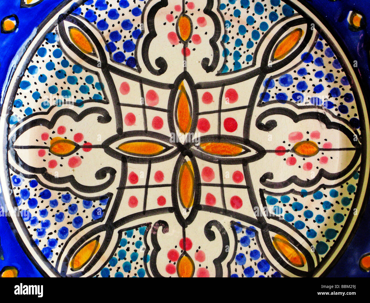 Handmade Ceramic Tunis Medina Tunisia North Africa Stock Photo