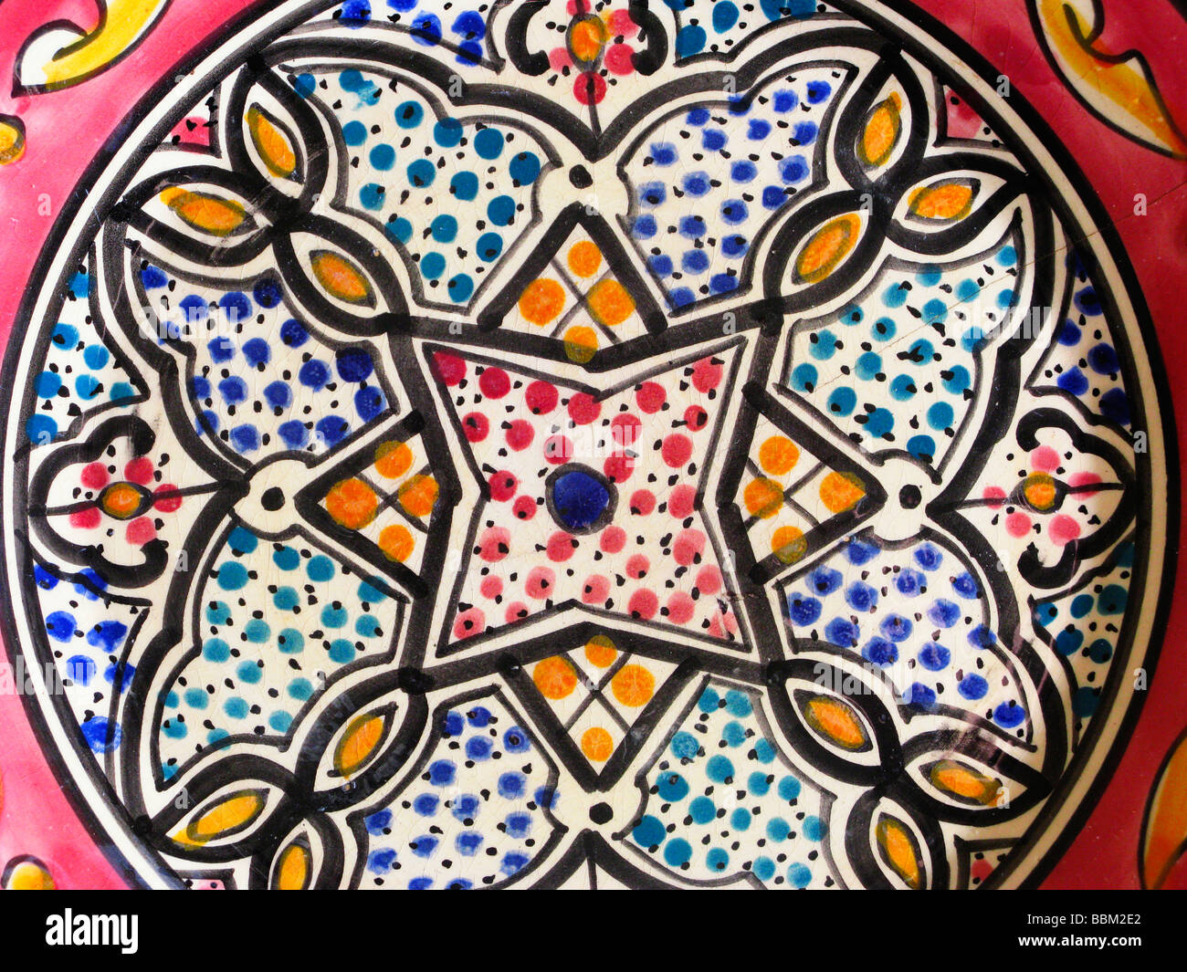 Handmade Ceramic Tunis Medina Tunisia North Africa Stock Photo