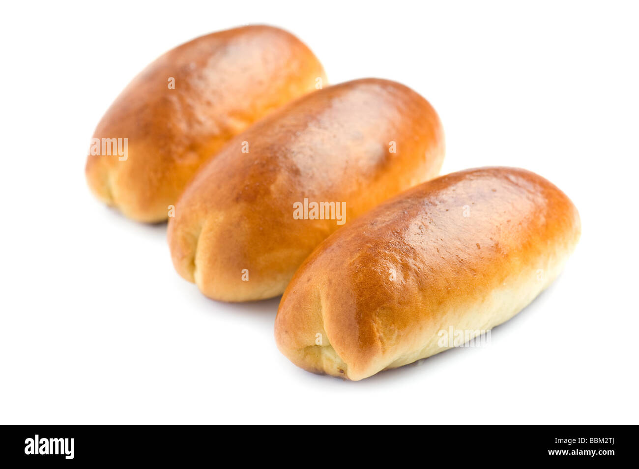 object on white food patty with a cabbage Stock Photo