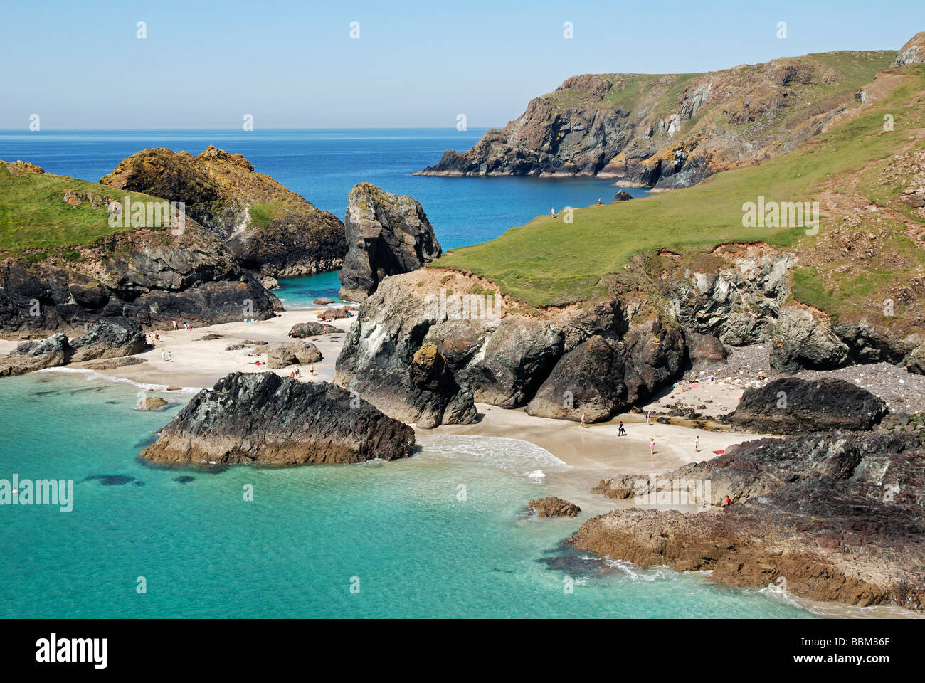 kynance cove near lizard point in cornwall,uk Stock Photo Alamy