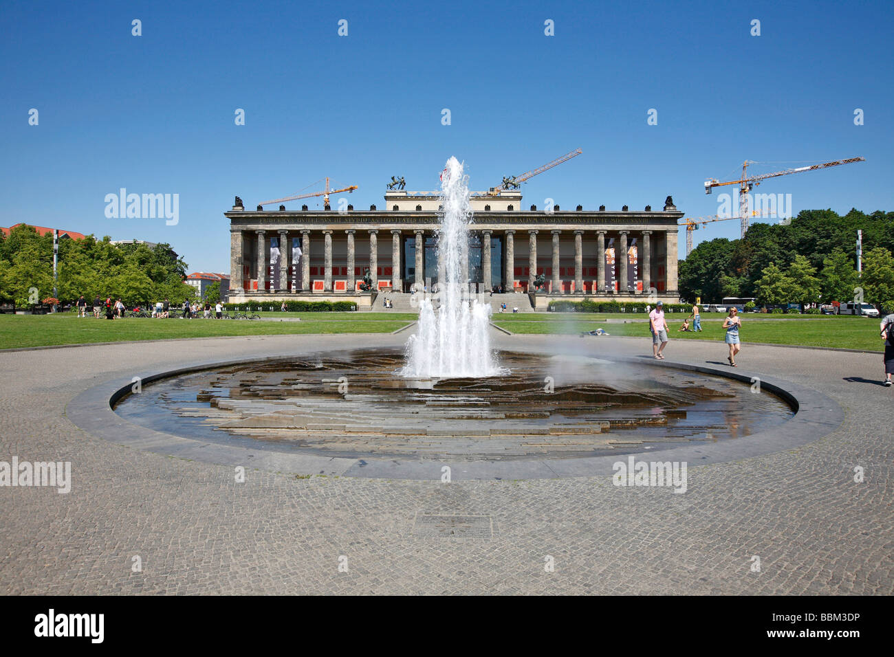 Old Museum with fountain in Berlin, Germany Stock Photo Alamy