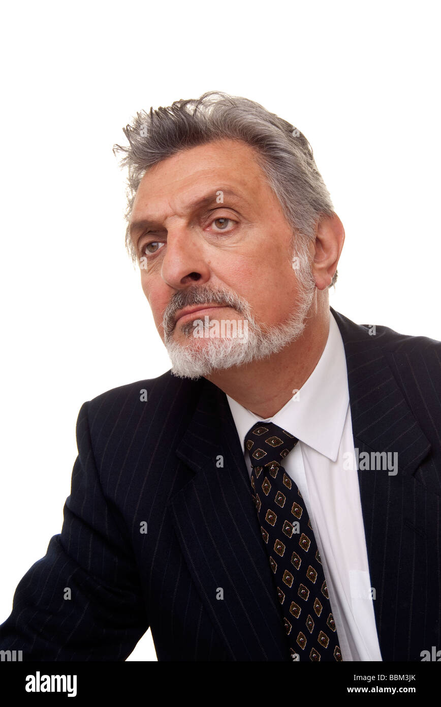 Businessman close up thinking hi-res stock photography and images - Alamy