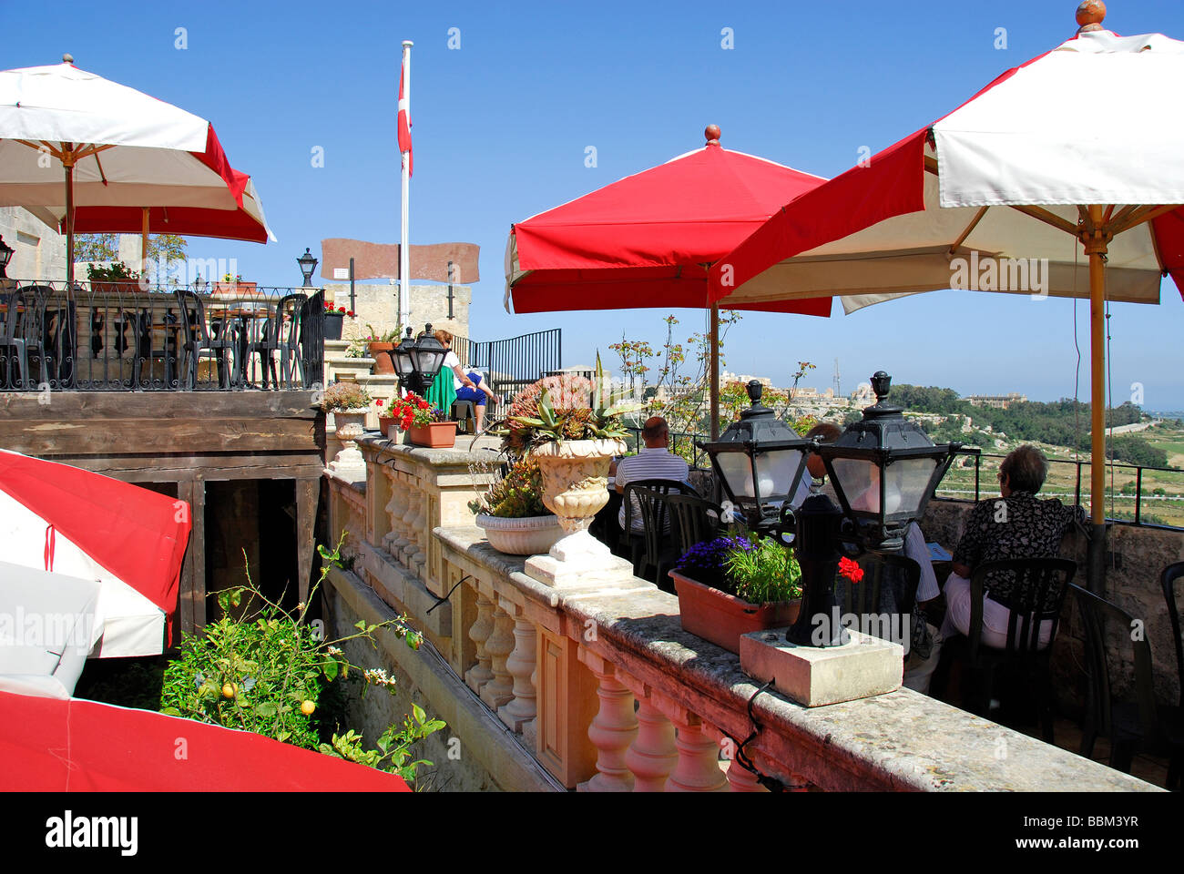 MALTA. The Cafe Fontanella in Mdina. 2009 Stock Photo Alamy