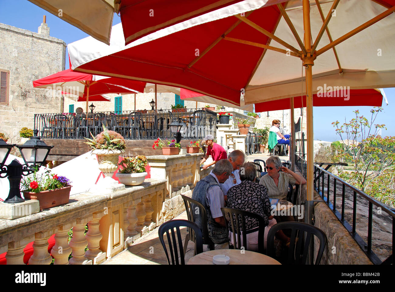 MALTA. The Cafe Fontanella in Mdina. 2009 Stock Photo Alamy