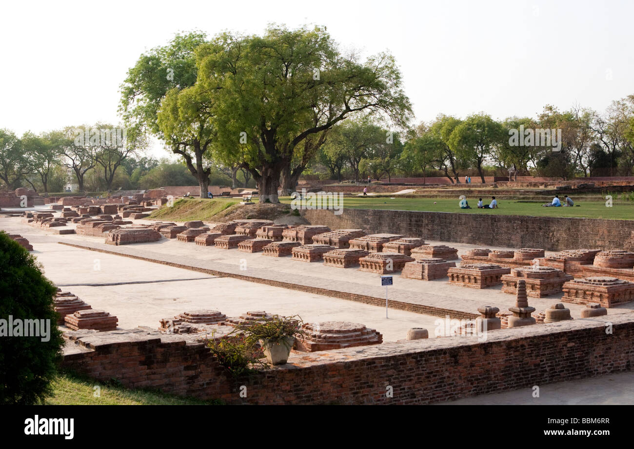 Buddhist Ruins    Sarnath Varanasi Uttar Pradesh India Stock Photo