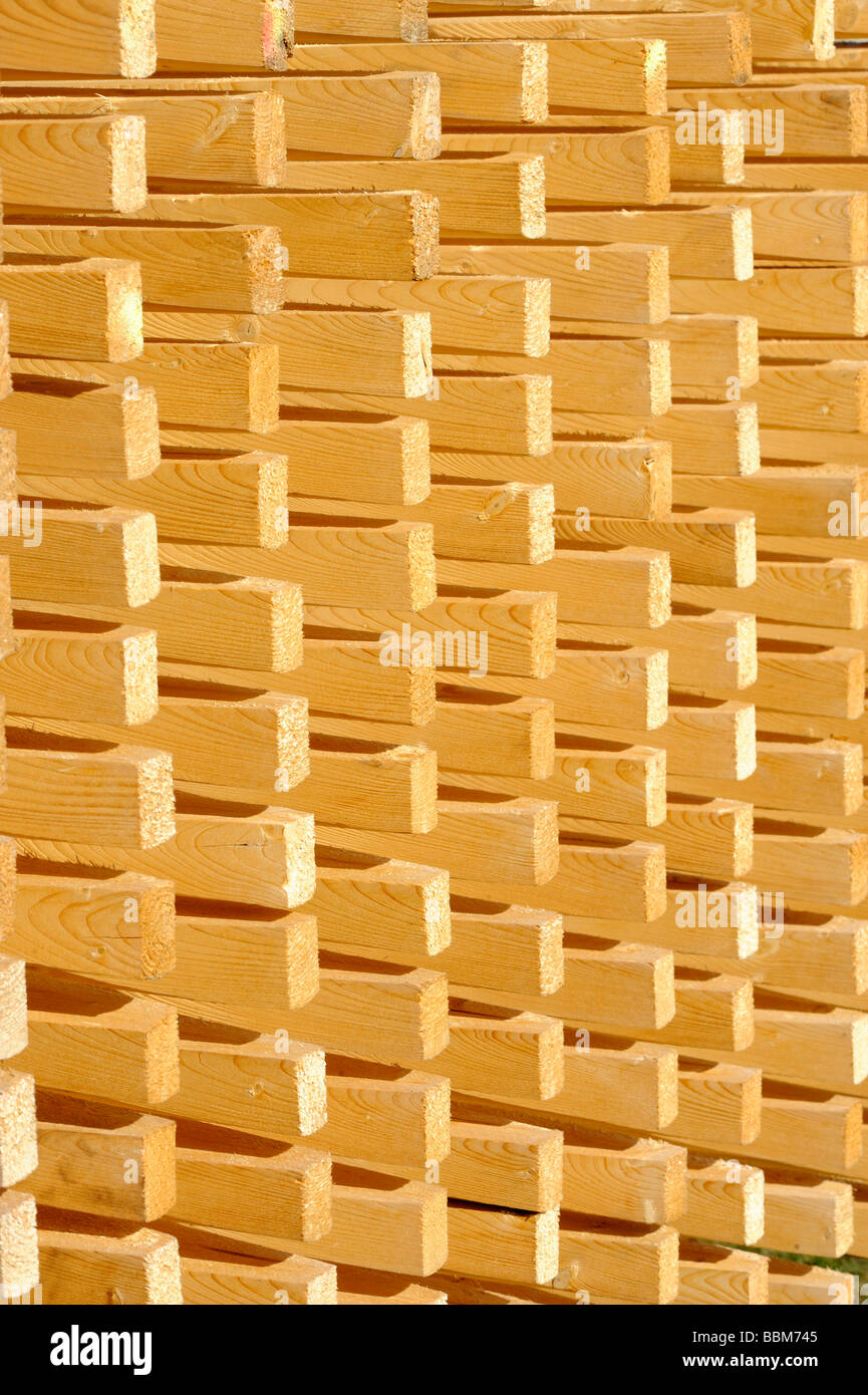 Rungs, wood stack Stock Photo