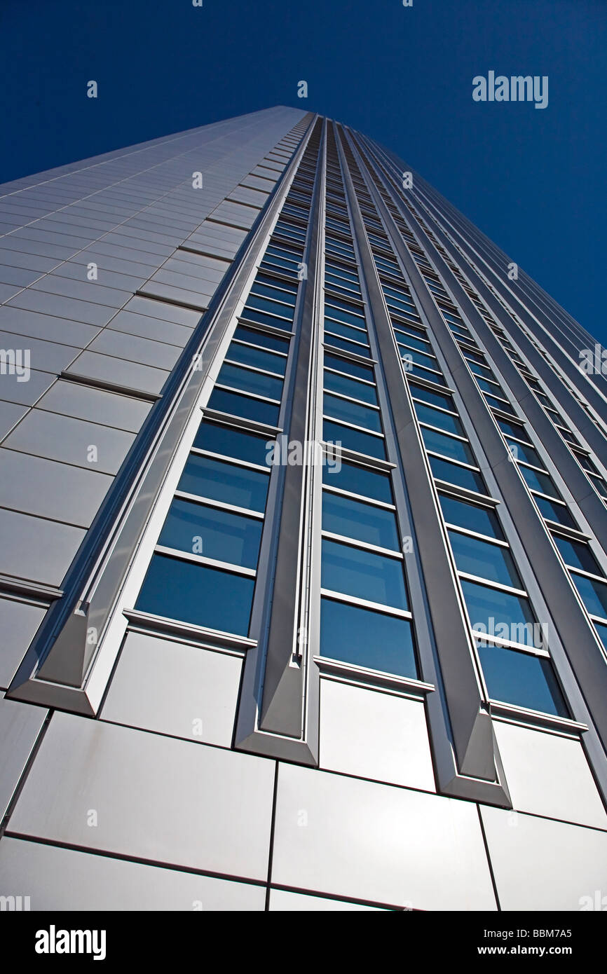 Facade of a skyscraper, Frankfurt am Main, Hesse, Germany Stock Photo ...