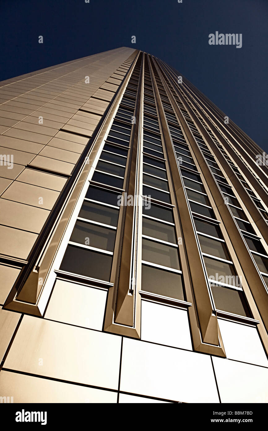 Facade of a skyscraper, Frankfurt am Main, Hesse, Germany Stock Photo ...