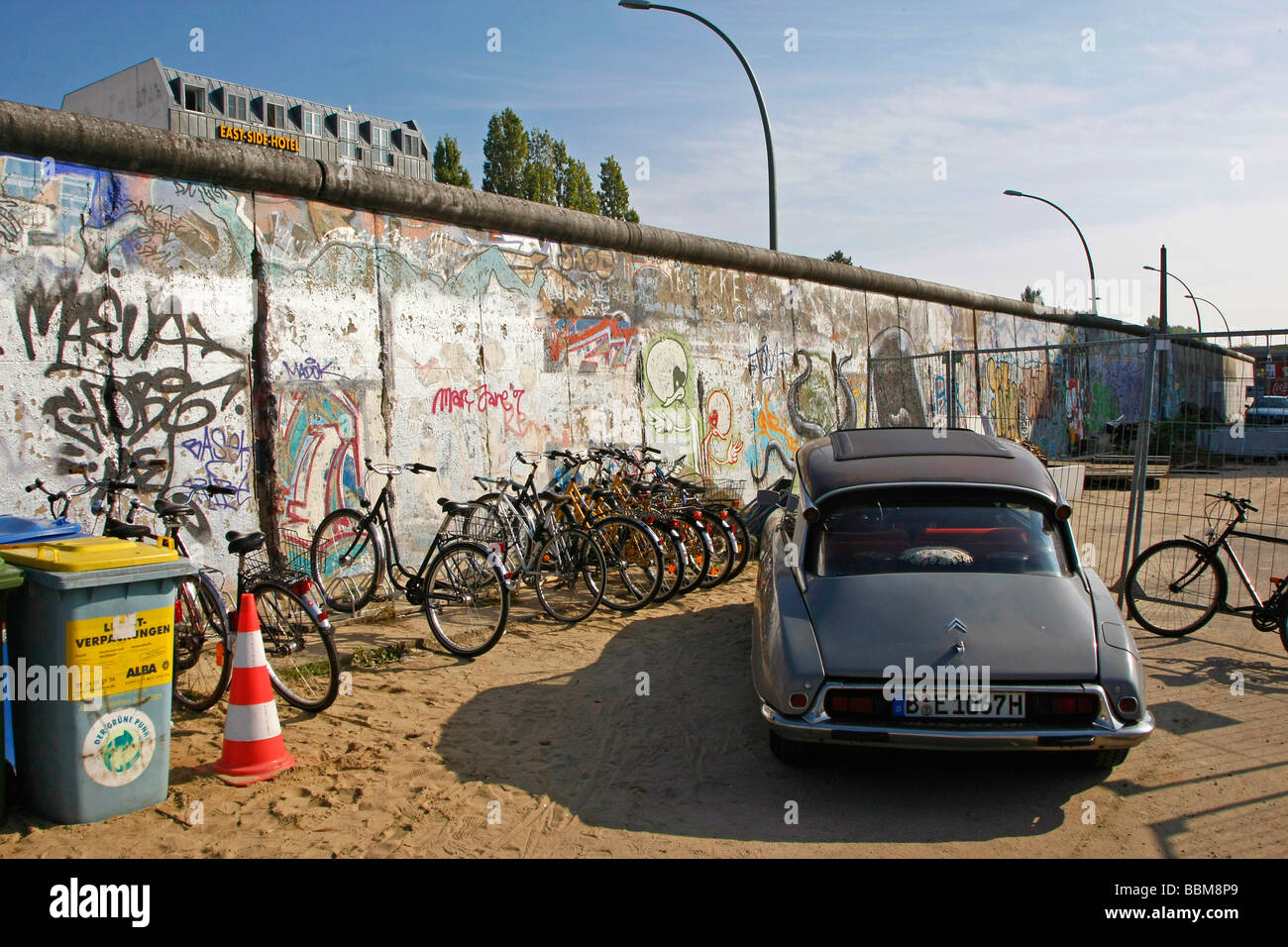 East Side Gallery, remains of the Berlin Wall, Berlin, Germany Stock Photo