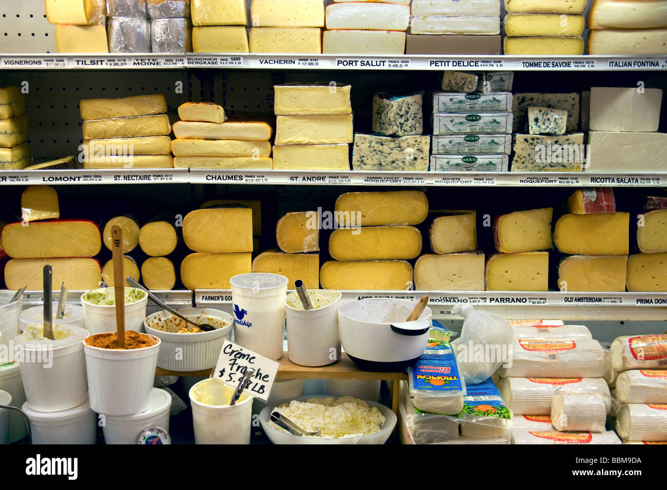 The cheese counter at Zabar's, Manhattan, New York City, New York