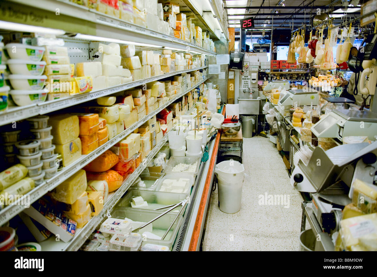 The cheese counter at Zabar's, Manhattan, New York City, New York