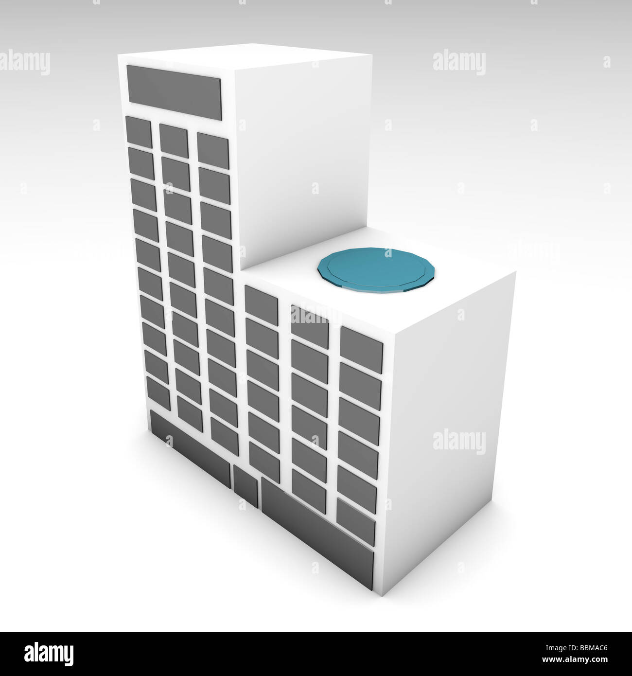 Apartment Building or Hotel 3d Clip Art Stock Photo - Alamy