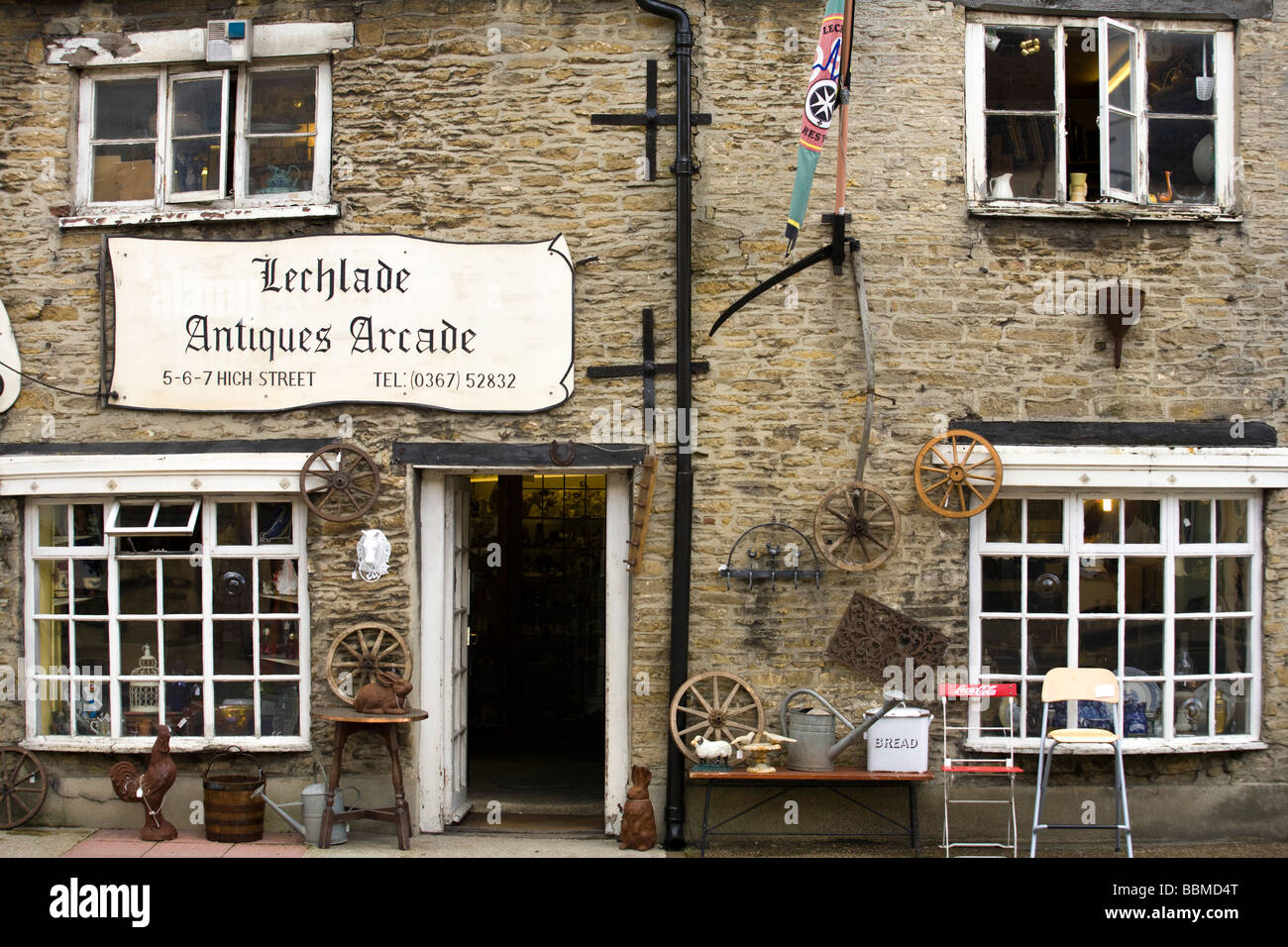 Lechlade antiques centre, LechladeonThames, Gloucestershire, UK Stock Photo Alamy