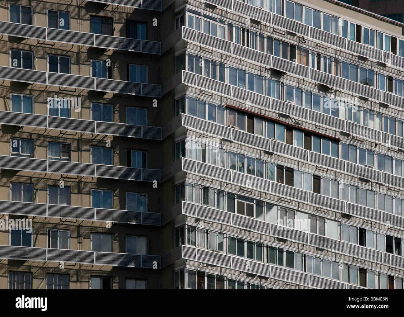 China, Beijing. Beijing Appartment Building. Stock Photo