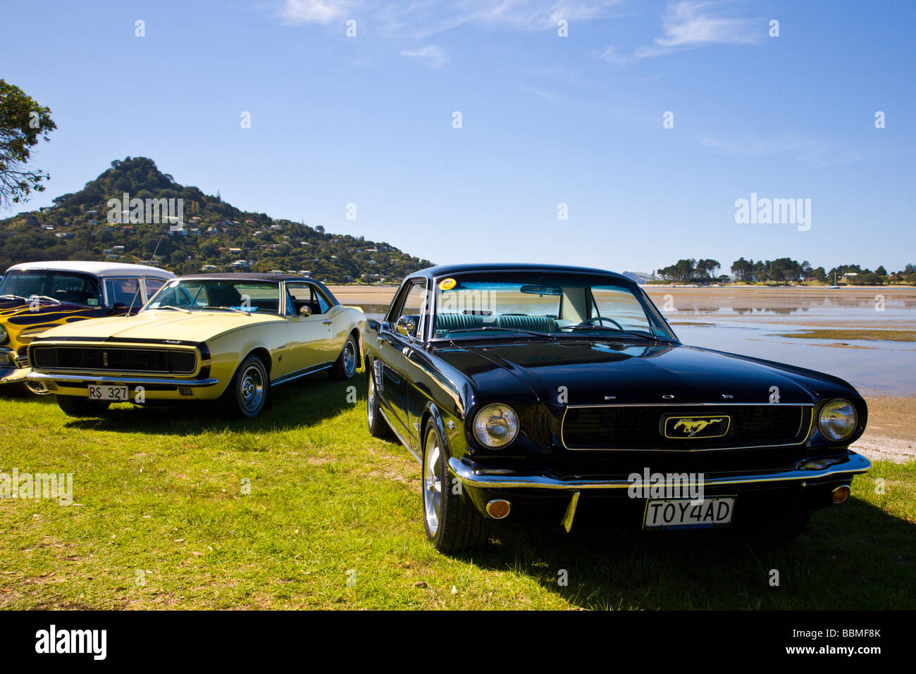Car show at Tairua North Island New Zealand Stock Photo