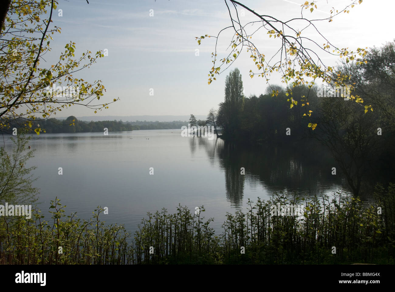 Longford Lake, Chipstead, near Sevenoaks, Kent, England, UK Stock Photo
